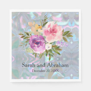 Faux Mother of Pearl Napkins