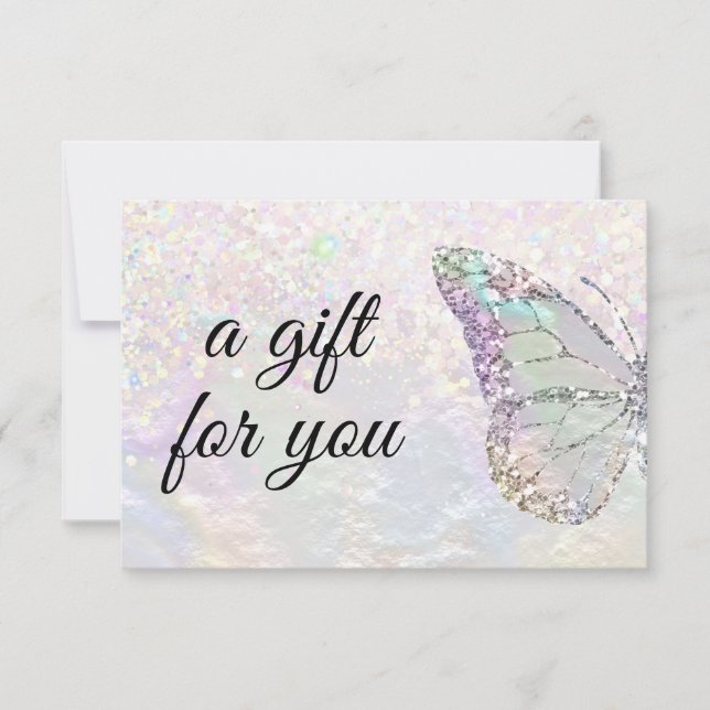 faux nacre butterfly  gift certificate (Front)
