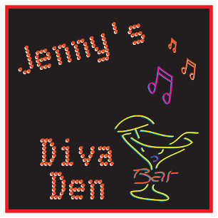 Faux Neon 💖🕰️Diva Den Glam Mancave  Square Wall Clock