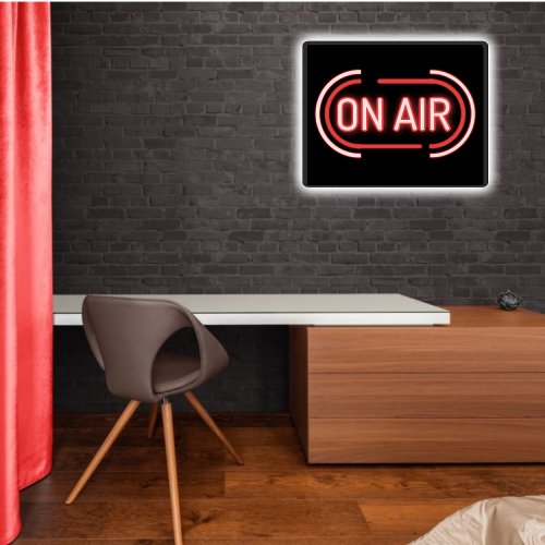 Faux Neon Podcast Live On Air Recording Studio LED Sign