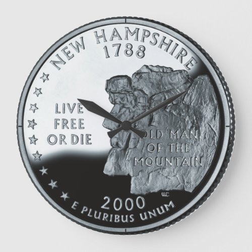 Faux New Hampshire State Quarter Clock