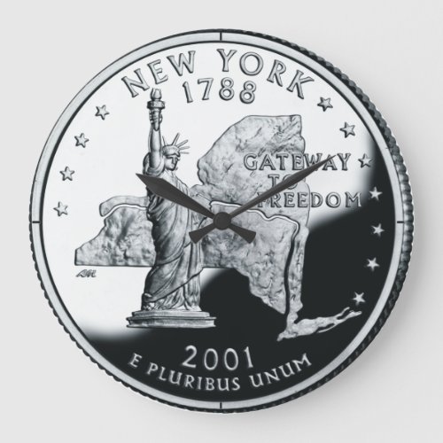 Faux New York State Quarter Clock