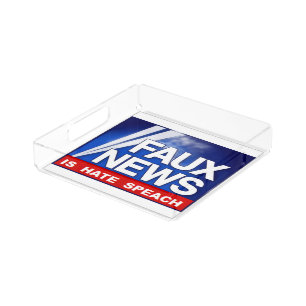 Faux News Acrylic Tray