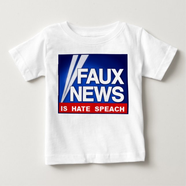 Faux News Baby T-Shirt (Front)
