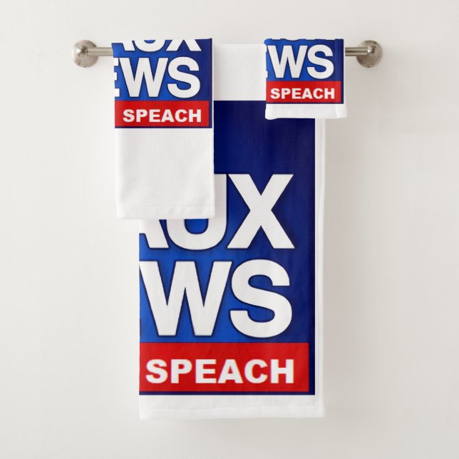 Faux News Bath Towel Set (Insitu)