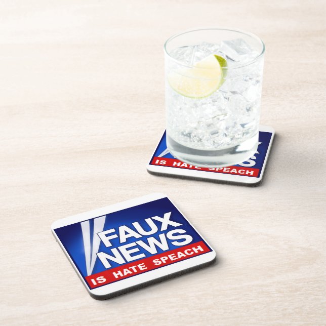 Faux News Beverage Coaster (Right Side)