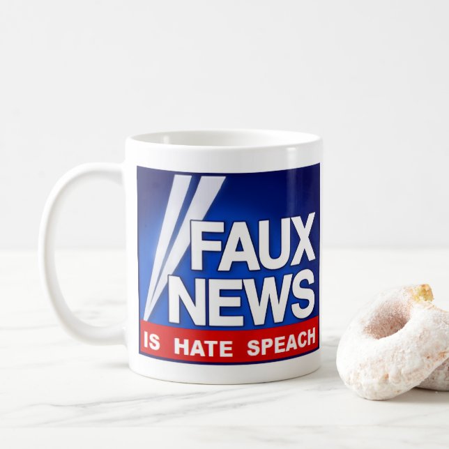 Faux News Coffee Mug (With Donut)