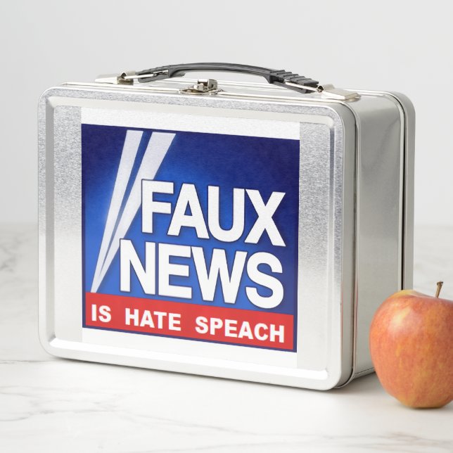 Faux News Metal Lunch Box (In Situ)