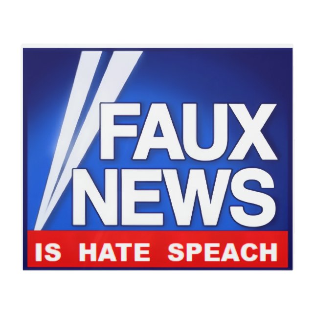 Faux News  Metal Print (Front)