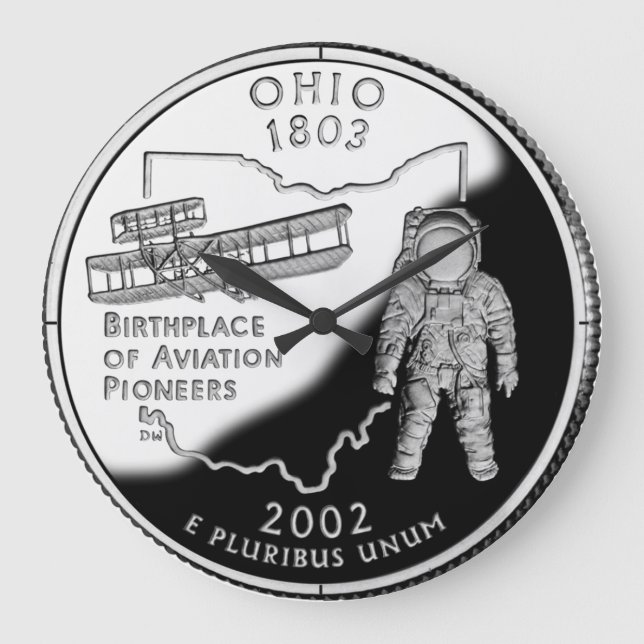 Faux Ohio State Quarter Clock (Front)