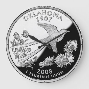 Faux Oklahoma State Quarter Clock