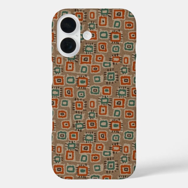 Faux Old Cloth Patches iPhone Case (Back)