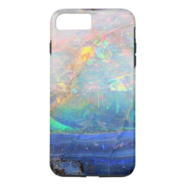 Faux opal gem gemstone mineral bling bokeh hipster Case-Mate iPhone case (Back)