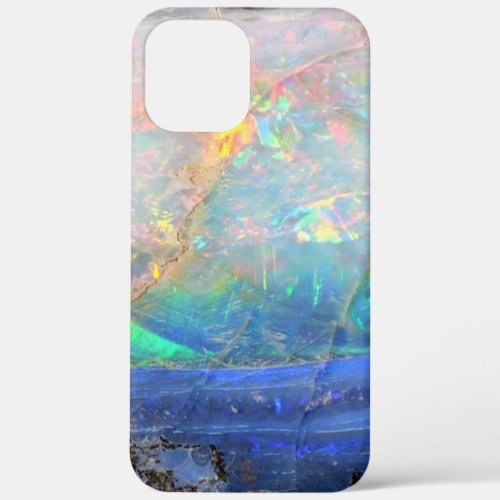 Faux opal gem gemstone mineral bling bokeh hipster iPhone 12 pro max case
