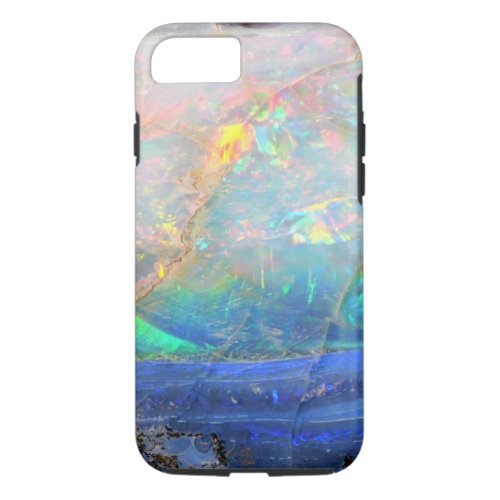 Faux opal gem gemstone mineral bling bokeh hipster iPhone 87 case