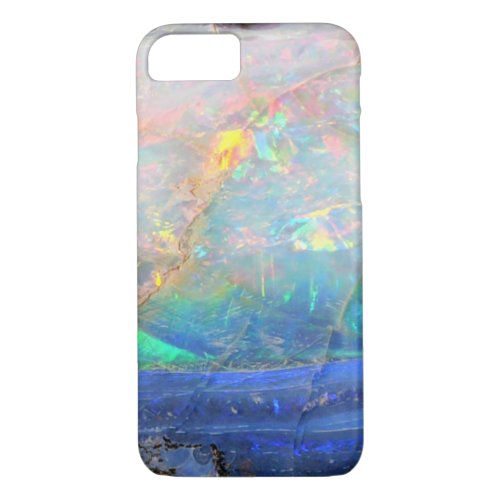 Faux opal gem gemstone mineral bling bokeh hipster iPhone 87 case