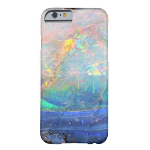 Faux opal gem gemstone mineral bling bokeh hipster barely there iPhone 6 case