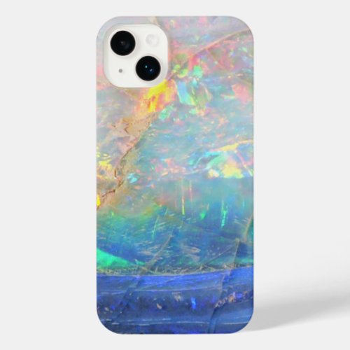 Faux opal gem gemstone mineral bling bokeh hipster iPhone 14 plus case