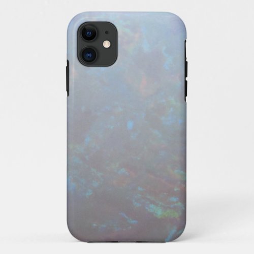 Faux opal gem geode gemstone photo hipster bokeh iPhone 11 case