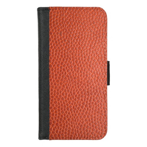 Faux Orange Leather Personalized Wallet Case