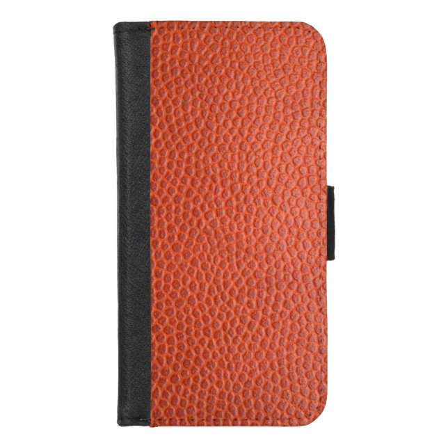 Faux Orange Leather. Personalized Wallet Case (Front)