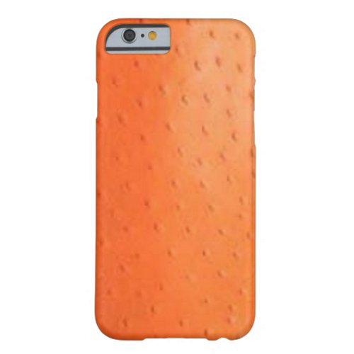 Faux Orange Ostrich Skin Case