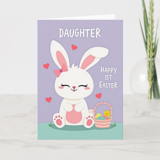 Faux Paper Craft Easter Card (Front)