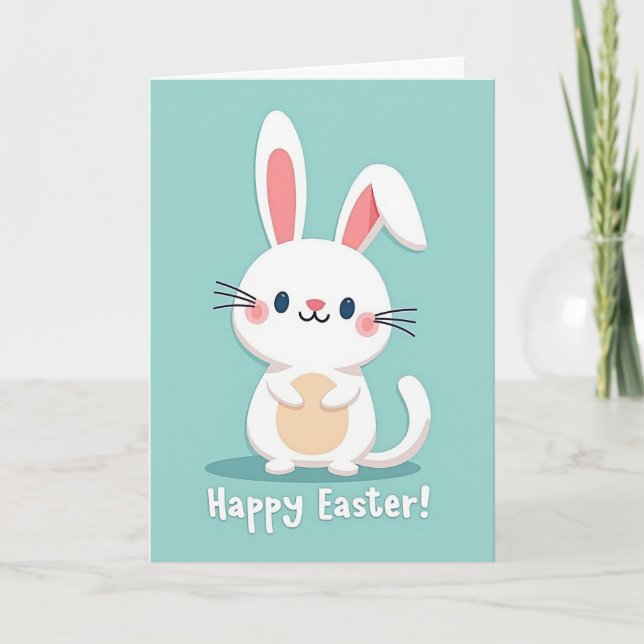 Faux Paper Easter Card (Front)