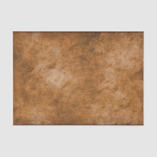 Faux Parchment Decoupage Bronze 10x15 Tissue Paper (Front)