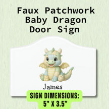 Faux Patchwork Dragon Child's