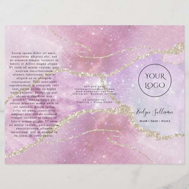 faux pearlescent effect brochure (Front)
