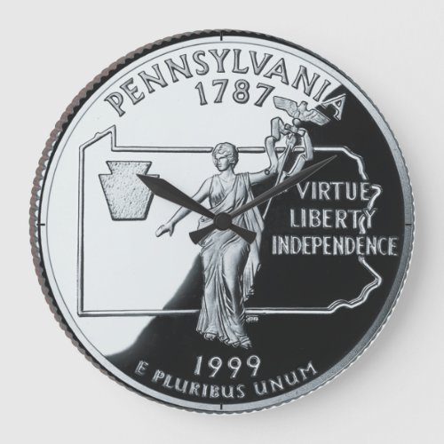 Faux Pennsylvania State Quarter Clock