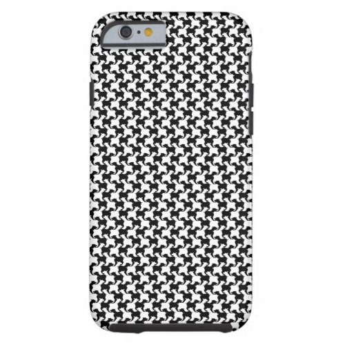 Faux pied_de_poule with Dogs Iphone Case 1