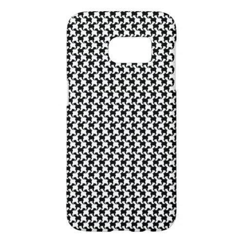 Faux pied_de_poule with Dogs Samsung Case 1