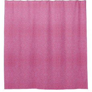 Faux Pink Glitter Shower Curtain