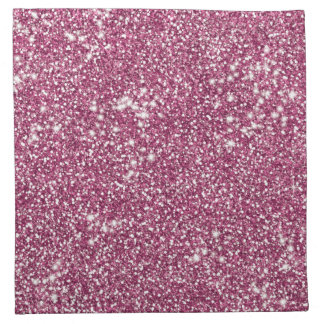 Faux Pink Glitter Texture Look-like Graphic Cloth Napkin