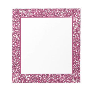 Faux Pink Glitter Texture Look-like Graphic Notepad