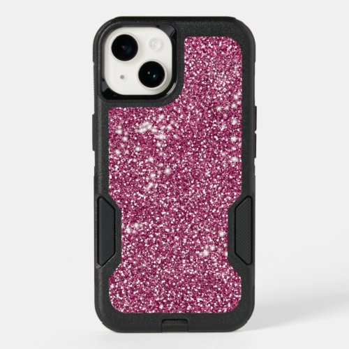 Faux Pink Glitter Texture Look_like Graphic OtterBox iPhone 14 Case