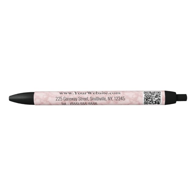 Faux Pink Marble Pen (Front)