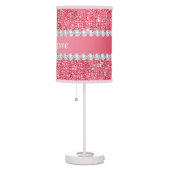 Faux Pink Sequins and Diamonds Table Lamp (Right)