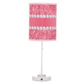 Faux Pink Sequins and Diamonds Table Lamp (Back)