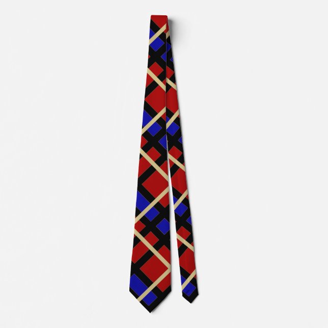 Faux Plaid No 4 Neck Tie (Front)
