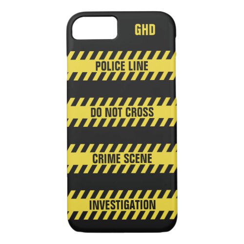 Faux Police Line custom text phone cases