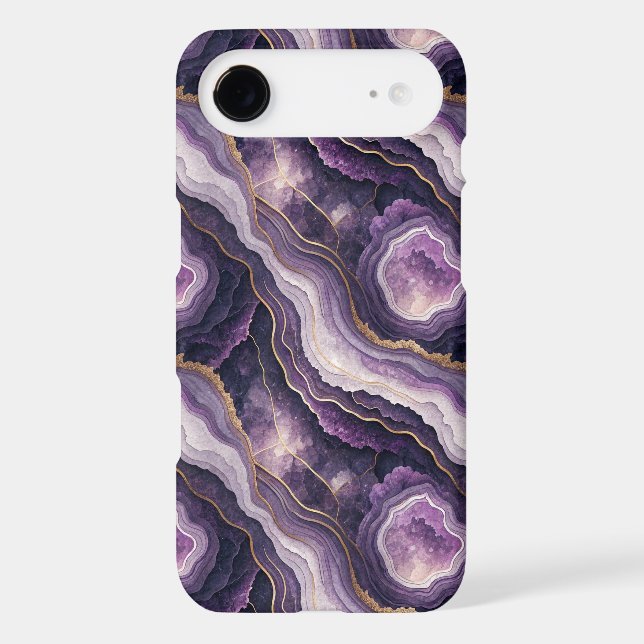 Faux purple alcohol ink pattern  Case-Mate iPhone case (Back)