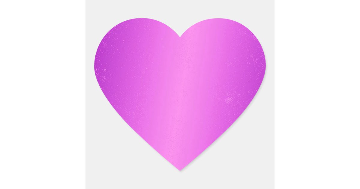 Faux Purple Blank Template Heart Sticker | Zazzle