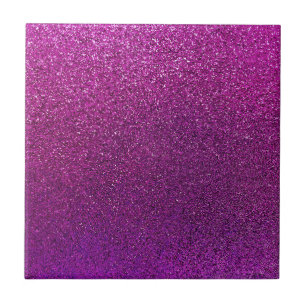 Faux Purple Fuchia Pink Glitter Background Sparkle Tile