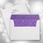 Faux Purple Glitter 5 x 7 Envelope<br><div class="desc">Printed with faux purple glitter pattern on the inside,  these envelopes are a great touch to add to our any of our invitations for any occasion. MATCHING items in our store.</div>
