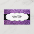 Faux Purple Glitter business cards