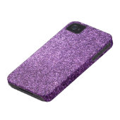 Faux Purple Glitter Case-Mate iPhone Case (Bottom)