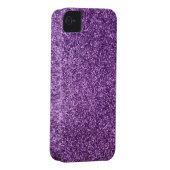 Faux Purple Glitter Case-Mate iPhone Case (Back/Right)